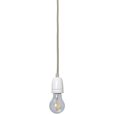 Ferm Living - Système électrique pour suspension Lampes rotin - Blanc - Porcelaine - Publicité Ferm Living - Système électrique pour suspension Lampes rotin - Blanc - Porcelaine - Publicité