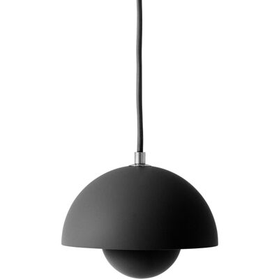 Suspension FlowerPot de Verner Panton - Noir - 16cm - Design emblématique - Publicité Suspension FlowerPot de Verner Panton - Noir - 16cm - Design emblématique - Publicité