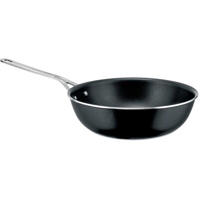 Alessi - Poêle haute Pots & Pans - Noir - Aluminium 100% recyclé - Designer Jasper Morrison - Publicité Alessi - Poêle haute Pots & Pans - Noir - Aluminium 100% recyclé - Designer Jasper Morrison - Publicité