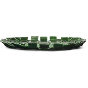 Ferm Living - Assiette tressée Plait - Vert Émeraude - Assiette de service - Publicité Ferm Living - Assiette tressée Plait - Vert Émeraude - Assiette de service - Publicité