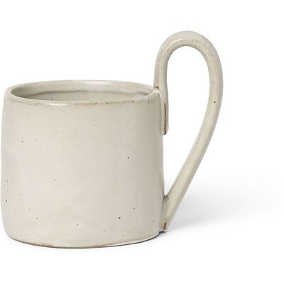 Ferm LIVING Mug Flow Blanc Cassé - Unisexe Porcelaine - Publicité Ferm LIVING Mug Flow Blanc Cassé - Unisexe Porcelaine - Publicité