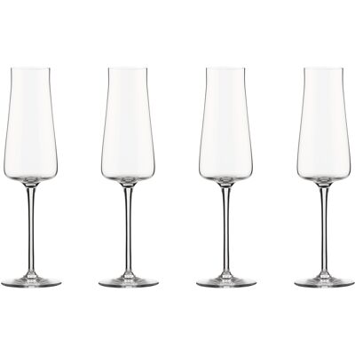 Alessi - Flûte à champagne Eugenia - Transparent - Verre cristallin - Designer Naoto Fukasawa - Publicité Alessi - Flûte à champagne Eugenia - Transparent - Verre cristallin - Designer Naoto Fukasawa - Publicité