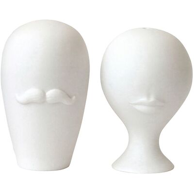 Jonathan Adler - Ensemble salière et poivrière Muse - Blanc - Porcelaine - Designer Jonathan Adler - Publicité Jonathan Adler - Ensemble salière et poivrière Muse - Blanc - Porcelaine - Designer Jonathan Adler - Publicité
