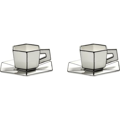 Serax - Tasse à espresso Carte Blanche - Blanc - Porcelaine - Designer Annebet Philps - Publicité Serax - Tasse à espresso Carte Blanche - Blanc - Porcelaine - Designer Annebet Philps - Publicité