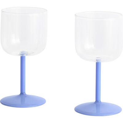 Hay - Verre à vin tint - Bleu - Verre borosilicaté - Publicité Hay - Verre à vin tint - Bleu - Verre borosilicaté - Publicité