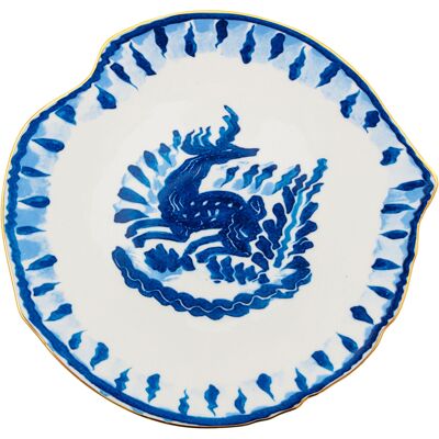 Diesel avec Seletti - Assiette à dessert Classic on Acid - Bleu - Porcelaine - Publicité Diesel avec Seletti - Assiette à dessert Classic on Acid - Bleu - Porcelaine - Publicité