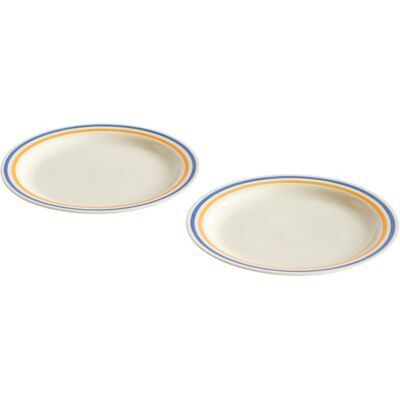 Hay Bleu Jaune Assiette Sobremesa Ensemble 2 - 24,5cm - Publicité Hay Bleu Jaune Assiette Sobremesa Ensemble 2 - 24,5cm - Publicité