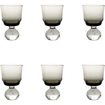 Ensemble de 6 verres à vin gris Eternal Snow de Serax - Publicité Ensemble de 6 verres à vin gris Eternal Snow de Serax - Publicité