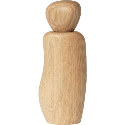 Ferm Living - Moulin à épices en bois naturel Cairn - Design sculptural - Accessoire de cuisine - Publicité Ferm Living - Moulin à épices en bois naturel Cairn - Design sculptural - Accessoire de cuisine - Publicité