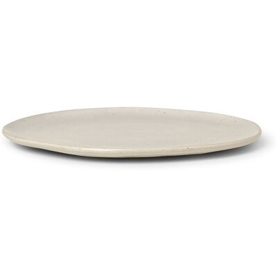 Ferm Living - Assiette Flow - Blanc - Porcelaine émaillée - Publicité Ferm Living - Assiette Flow - Blanc - Porcelaine émaillée - Publicité