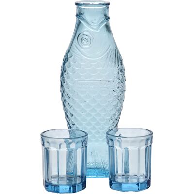 Serax - Carafe Fish & Fish - Bleu - Verre - Designer Paola Navone - Publicité Serax - Carafe Fish & Fish - Bleu - Verre - Designer Paola Navone - Publicité