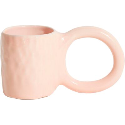 Petite Friture - Tasse à café Donut - Rose - Faïence émaillée - Designer Pia Chevalier - Publicité Petite Friture - Tasse à café Donut - Rose - Faïence émaillée - Designer Pia Chevalier - Publicité