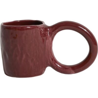 Petite Friture - Tasse à café Donut - Rouge - Faïence émaillée - Designer Pia Chevalier - Publicité Petite Friture - Tasse à café Donut - Rouge - Faïence émaillée - Designer Pia Chevalier - Publicité