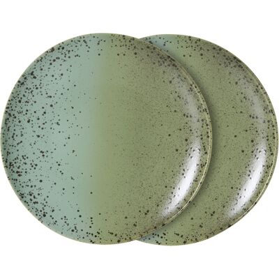 HK LIVING - Assiette 70s ceramics - Vert - Grès émaillé - Publicité HK LIVING - Assiette 70s ceramics - Vert - Grès émaillé - Publicité