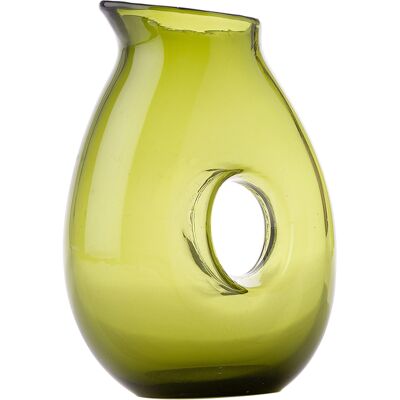 POLSPOTTEN - Carafe Jug - Vert - Verre soufflé bouche - Designer Pols Potten Studio - Publicité POLSPOTTEN - Carafe Jug - Vert - Verre soufflé bouche - Designer Pols Potten Studio - Publicité