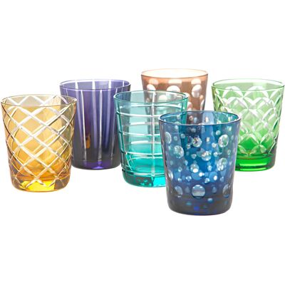 Pols Potten - Verre à eau Cutting - Multicolore - Verre - Designer Pols Potten Studio - Publicité Pols Potten - Verre à eau Cutting - Multicolore - Verre - Designer Pols Potten Studio - Publicité