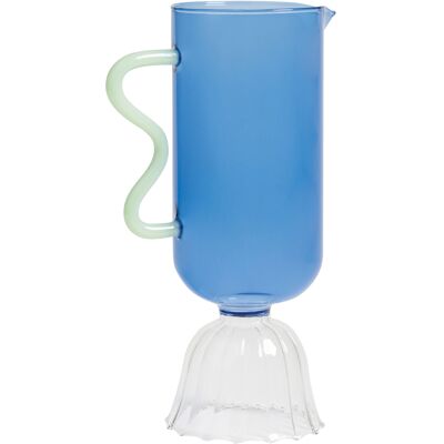 Carafe Tulipe de Klevering - Bleu - Verre - Publicité Carafe Tulipe de Klevering - Bleu - Verre - Publicité