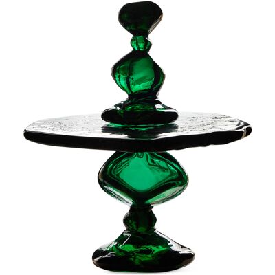 HK LIVING - Plat à gâteau Nienke Sikkema - Vert - Verre - Publicité HK LIVING - Plat à gâteau Nienke Sikkema - Vert - Verre - Publicité
