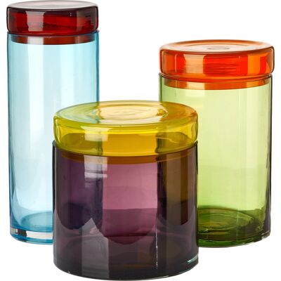 POLSPOTTEN - Bocal Bubbles - Multicolore - Verre soufflé bouche - Designer Pols Potten Studio - Publicité POLSPOTTEN - Bocal Bubbles - Multicolore - Verre soufflé bouche - Designer Pols Potten Studio - Publicité