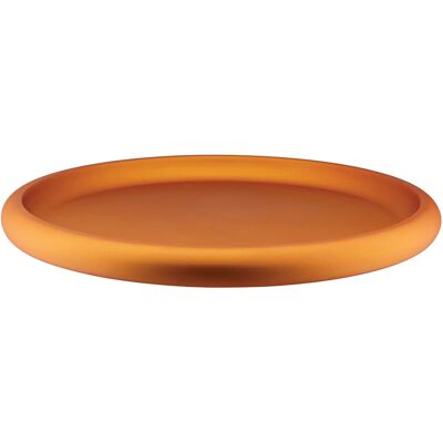 Alessi Tornitore Matto - Orange - Centre de table en métal - Publicité Alessi Tornitore Matto - Orange - Centre de table en métal - Publicité