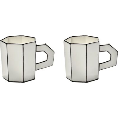 Serax - Tasse à thé Carte Blanche - Blanc - Porcelaine - Designer Annebet Philps - Publicité Serax - Tasse à thé Carte Blanche - Blanc - Porcelaine - Designer Annebet Philps - Publicité