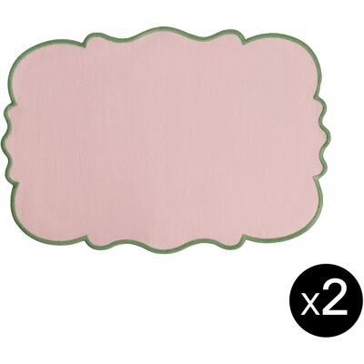 Bitossi Home - Set de table Smerlo - Rose - Lin - Publicité Bitossi Home - Set de table Smerlo - Rose - Lin - Publicité