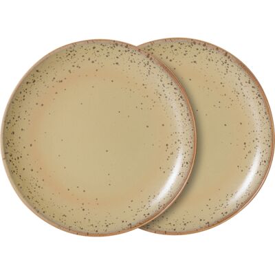 HK LIVING - Assiette à dessert 70s ceramics - Beige - Grès émaillé - Publicité HK LIVING - Assiette à dessert 70s ceramics - Beige - Grès émaillé - Publicité