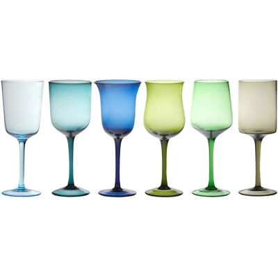 Bitossi Home - Verre à vin Verres - Multicolore - Verre soufflé - Publicité Bitossi Home - Verre à vin Verres - Multicolore - Verre soufflé - Publicité