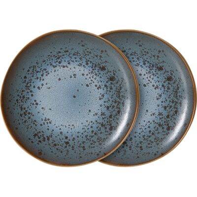 HK LIVING - Assiette à dessert 70s ceramics - Bleu - Grès émaillé - Publicité HK LIVING - Assiette à dessert 70s ceramics - Bleu - Grès émaillé - Publicité