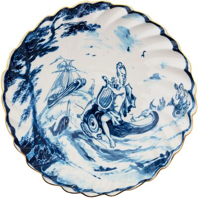 Diesel living with Seletti - Assiette creuse Classic on acid - Bleu - Porcelaine fine - Designer Diesel Creative Team - Publicité Diesel living with Seletti - Assiette creuse Classic on acid - Bleu - Porcelaine fine - Designer Diesel Creative Team - Publicité