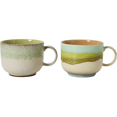 HK LIVING - Tasse à thé 70s ceramics - Multicolore - Grès émaillé - Publicité HK LIVING - Tasse à thé 70s ceramics - Multicolore - Grès émaillé - Publicité