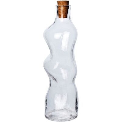 Ferm Living Carafe Dimple - 1,02L - Transparent - Designer Trine Andersen - Publicité Ferm Living Carafe Dimple - 1,02L - Transparent - Designer Trine Andersen - Publicité