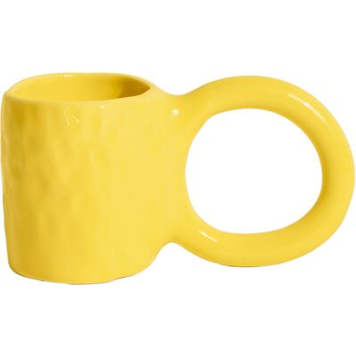 Tasse à café Donut Petite Friture - Jaune - Céramique - Publicité Tasse à café Donut Petite Friture - Jaune - Céramique - Publicité