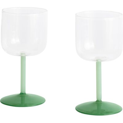 Hay - Verre à vin tint - Vert - Verre borosilicaté - Publicité Hay - Verre à vin tint - Vert - Verre borosilicaté - Publicité