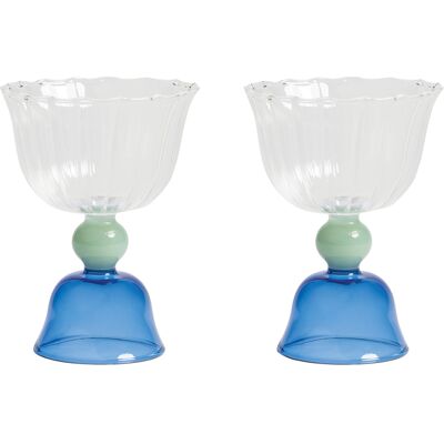 Verre à vin Tulip Bleu de Klevering - Verre à Vin - Publicité Verre à vin Tulip Bleu de Klevering - Verre à Vin - Publicité