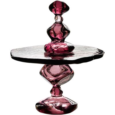 HK LIVING - Plat à gâteau Nienke Sikkema - Violet - Verre - Publicité HK LIVING - Plat à gâteau Nienke Sikkema - Violet - Verre - Publicité