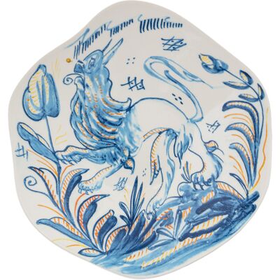 Assiette de Dinner Bleue Leone en Porcelaine - Classics on Acid - Publicité Assiette de Dinner Bleue Leone en Porcelaine - Classics on Acid - Publicité