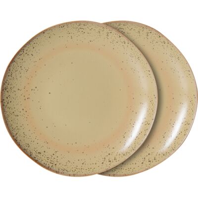 HK LIVING - Assiette à dessert 70s ceramics - Beige - Grès émaillé - Publicité HK LIVING - Assiette à dessert 70s ceramics - Beige - Grès émaillé - Publicité