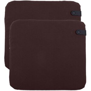 Fermob - Color Mix Duo Cushion - Marron - Chair Cushion - Publicité Fermob - Color Mix Duo Cushion - Marron - Chair Cushion - Publicité