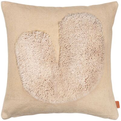 Coussin ferm LIVING Beige & Off-White - Unisexe - Publicité Coussin ferm LIVING Beige & Off-White - Unisexe - Publicité