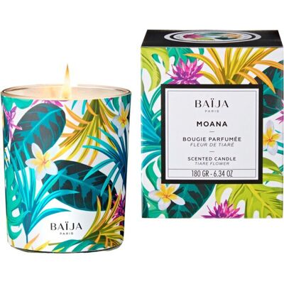 Bougie parfumée Baïja Moana - Artisanale Provence - Vanille Coco Tiaré - 180g - Publicité Bougie parfumée Baïja Moana - Artisanale Provence - Vanille Coco Tiaré - 180g - Publicité
