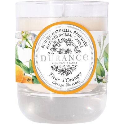 Bougie naturelle parfumée Fleur d’Oranger - Durance - Publicité Bougie naturelle parfumée Fleur d’Oranger - Durance - Publicité