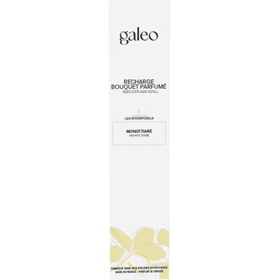 Bouquet parfumé rechargeable monoï tiaré - Recharge 200ml - Galeo - Publicité Bouquet parfumé rechargeable monoï tiaré - Recharge 200ml - Galeo - Publicité