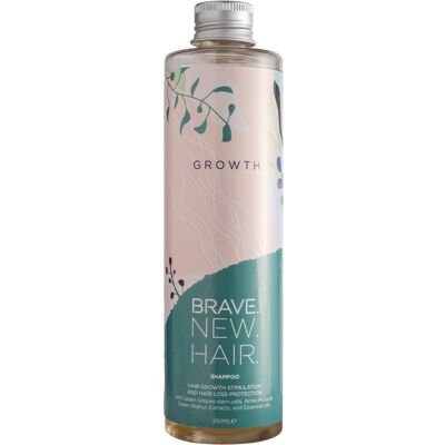 Shampoing de croissance Brave. New. Hair - Prévention de la chute - Publicité Shampoing de croissance Brave. New. Hair - Prévention de la chute - Publicité