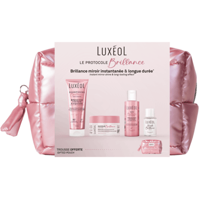 Trousse routine brillance - Luxéol - Publicité Trousse routine brillance - Luxéol - Publicité