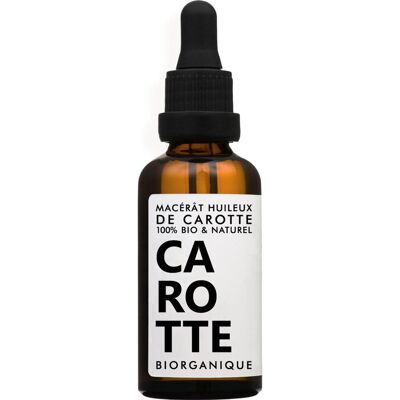 Macérât d’huile de carotte bio - Biorganique - Publicité Macérât d’huile de carotte bio - Biorganique - Publicité