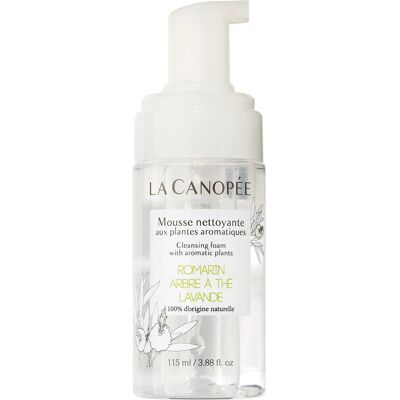 Mousse nettoyante aux plantes aromatiques rechargeable - 115ml - La Canopée - Publicité Mousse nettoyante aux plantes aromatiques rechargeable - 115ml - La Canopée - Publicité