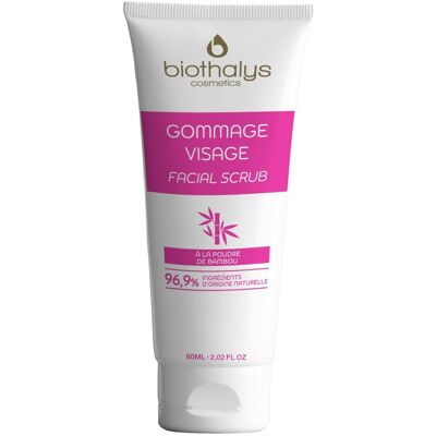 Gommage visage à la poudre de bambou - Biothalys - Publicité Gommage visage à la poudre de bambou - Biothalys - Publicité