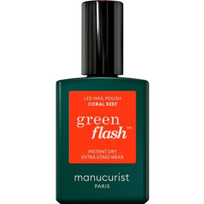 Manucurist Green Flash Vernis Semi-Permanent Coral Reef - Vernis - Publicité Manucurist Green Flash Vernis Semi-Permanent Coral Reef - Vernis - Publicité