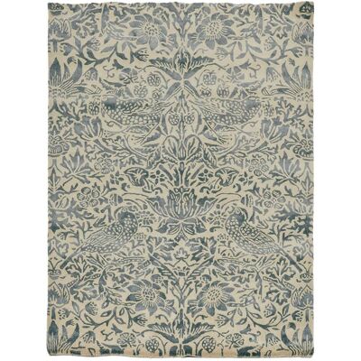 Morris & co Tapis salon et chambre fait à la main en laine motif floral STRAWBER - Publicité Morris & co Tapis salon et chambre fait à la main en laine motif floral STRAWBER - Publicité